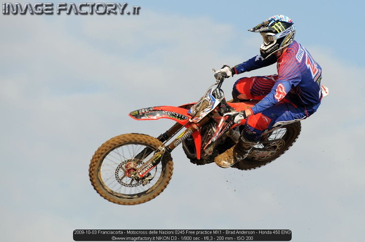2009-10-03 Franciacorta - Motocross delle Nazioni 0245 Free practice MX1 - Brad Anderson - Honda 450 ENG